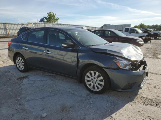 3N1AB7AP9GL653946 - 2016 NISSAN SENTRA S BLUE photo 4