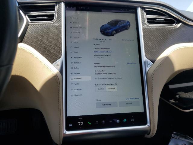 5YJSA1H14EFP44945 - 2014 TESLA MODEL S Mavi foto 9