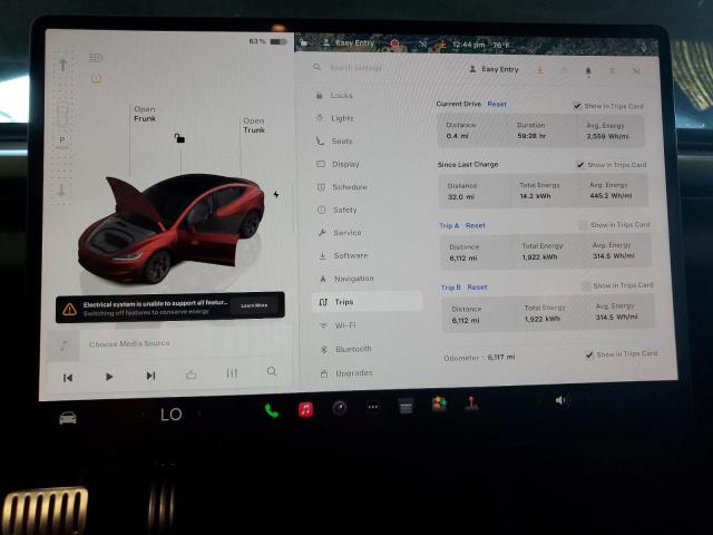 5YJ3E1ET5RF847375 - 2024 TESLA MODEL 3 BLACK photo 9