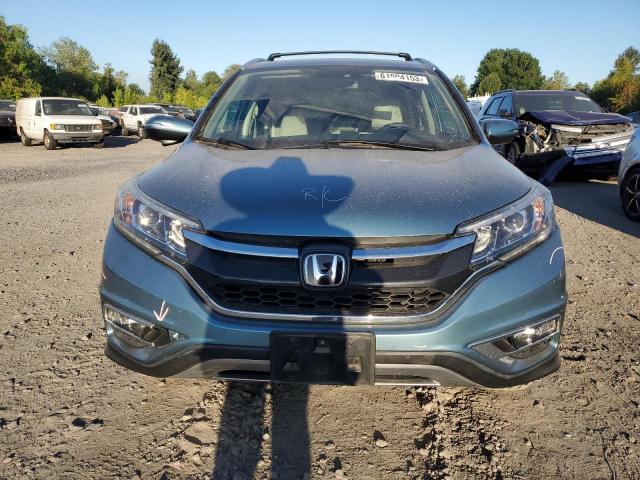 5J6RM4H96GL096063 - 2016 HONDA CR-V TOURING BLUE photo 5