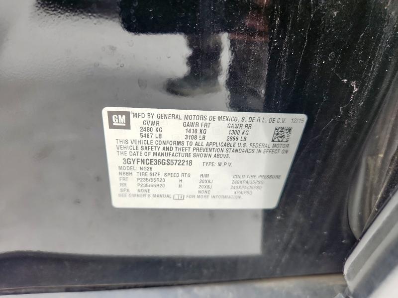 3GYFNCE36GS572218 - 2016 CADILLAC SRX PERFORMANCE COLLECTION Schwarz Foto 13