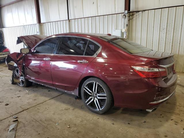 1HGCR3F93HA023077 - 2017 HONDA ACCORD TOURING BURGUNDY photo 2