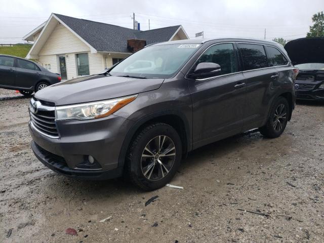 5TDJKRFH4GS236741 - 2016 TOYOTA HIGHLANDER XLE GRAY photo 1