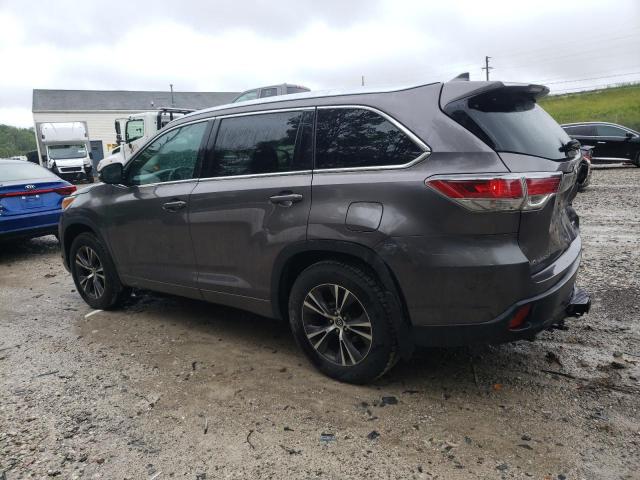 5TDJKRFH4GS236741 - 2016 TOYOTA HIGHLANDER XLE GRAY photo 2