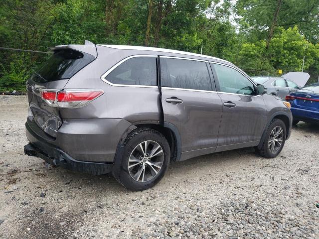 5TDJKRFH4GS236741 - 2016 TOYOTA HIGHLANDER XLE GRAY photo 3