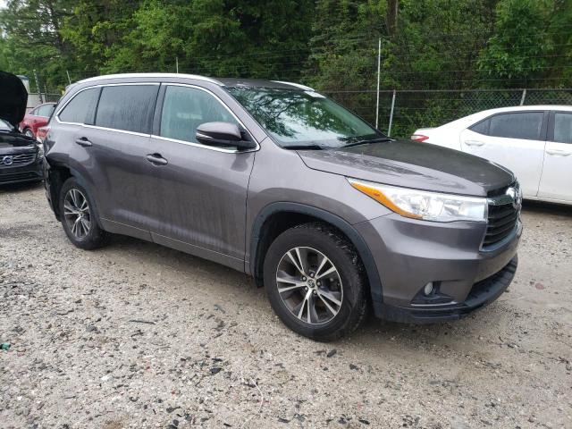 5TDJKRFH4GS236741 - 2016 TOYOTA HIGHLANDER XLE GRAY photo 4