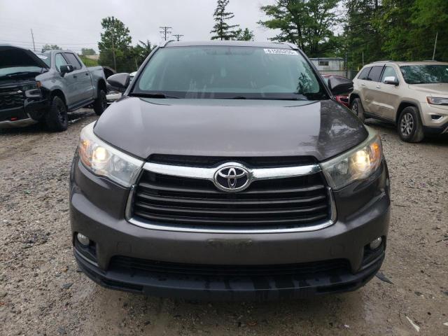 5TDJKRFH4GS236741 - 2016 TOYOTA HIGHLANDER XLE GRAY photo 5