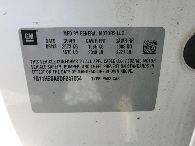 1G11H5SA8DF347054 - 2013 CHEVROLET MALIBU LTZ 奶油色 照片 13