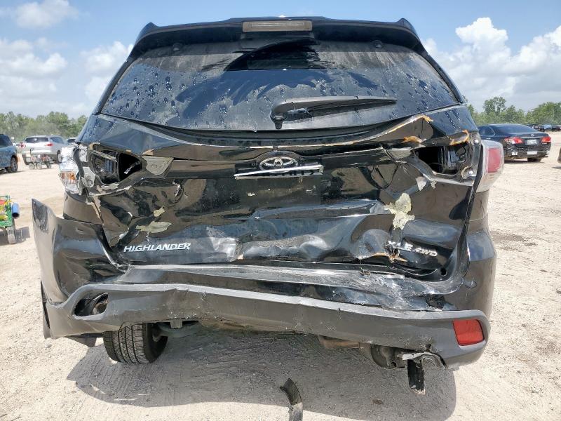 5TDJKRFH9ES023930 - 2014 TOYOTA HIGHLANDER XLE BLACK photo 6