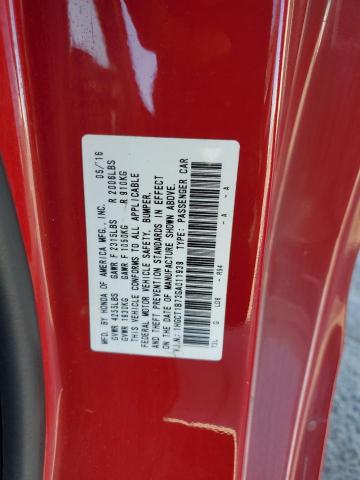 1HGCT1B73GA011939 - 2016 HONDA ACCORD EX RED photo 12