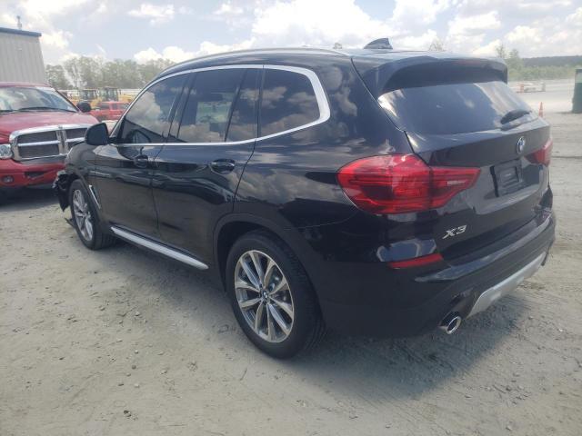 5UXTR7C5XKLE96592 - 2019 BMW X3 SDRIVE30I BLACK photo 2