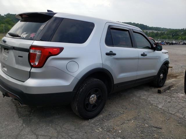 1FM5K8AR0HGE01641 - 2017 FORD EXPLORER POLICE INTERCEPTOR SILVER photo 3