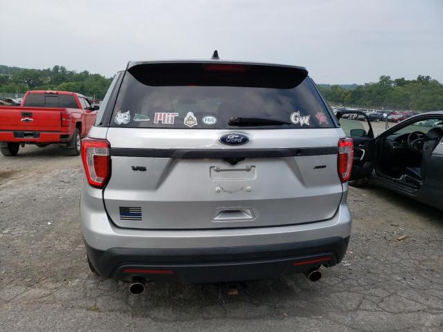 1FM5K8AR0HGE01641 - 2017 FORD EXPLORER POLICE INTERCEPTOR SILVER photo 6