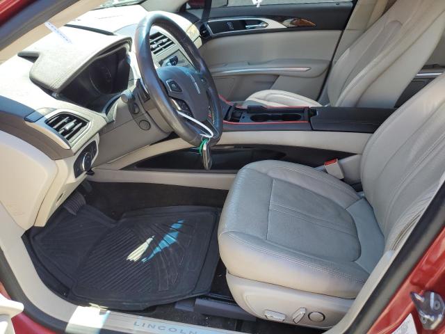 3LN6L2GK9GR621263 - 2016 LINCOLN MKZ RED photo 7