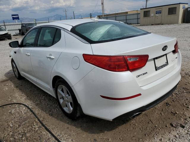 KNAGM4A75F5659190 - 2015 KIA OPTIMA LX WHITE photo 2