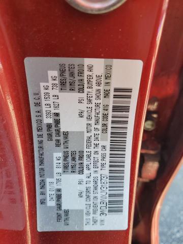 3MYDLBYVXJY318737 - 2018 TOYOTA YARIS IA RED photo 12