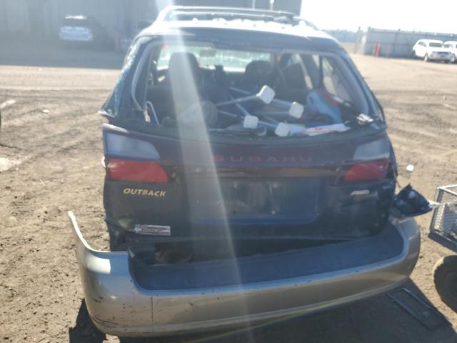 4S3BH665726656171 - 2002 SUBARU LEGACY OUTBACK BLUE photo 6