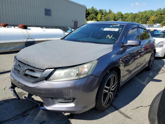 1HGCR2F82DA079863 - 2013 HONDA ACCORD EXL GRAY photo 2