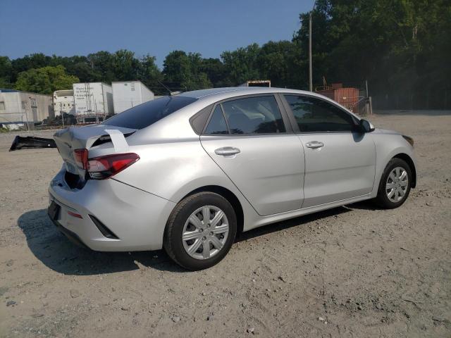 3KPA24AD2ME403546 - 2021 KIA RIO LX SILVER photo 3