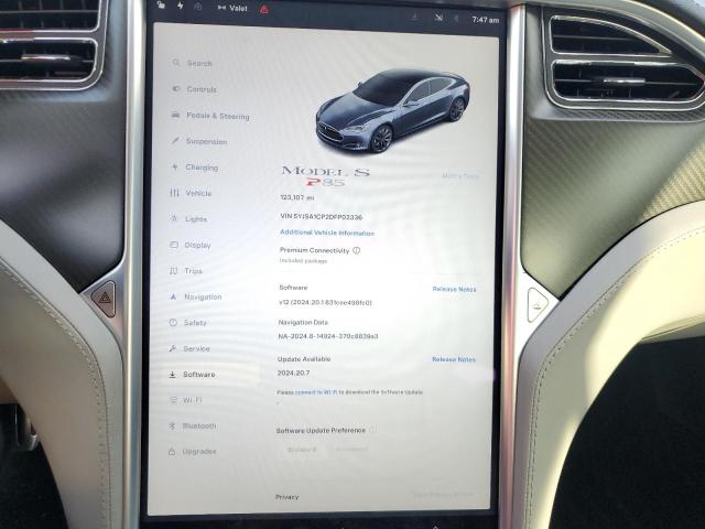 5YJSA1CP2DFP03336 - 2013 TESLA MODEL S SILVER photo 9