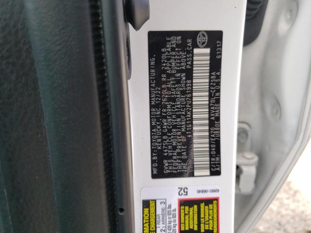 4T1G11AK2PU761998 - 2023 TOYOTA CAMRY SE NIGHT SHADE WHITE photo 13