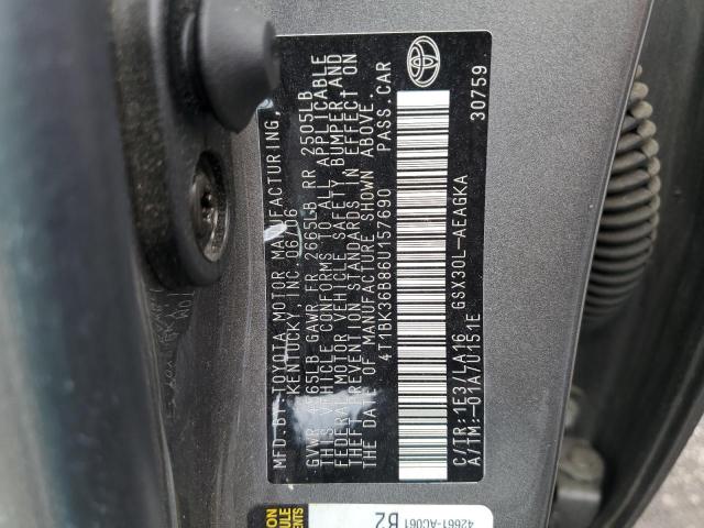 4T1BK36B86U157690 - 2006 TOYOTA AVALON XL 银色 照片 12