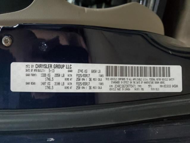 2C4RC1BG7DR775471 - 2013 CHRYSLER TOWN & COU TOURING 蓝色 照片 13