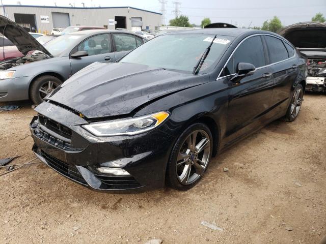 3FA6P0VP9HR167180 - 2017 FORD FUSION SPORT BLACK photo 1