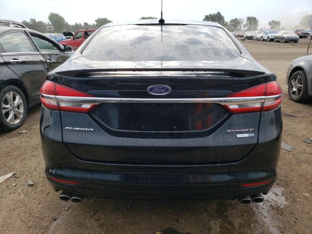 3FA6P0VP9HR167180 - 2017 FORD FUSION SPORT BLACK photo 6