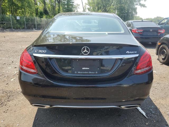 55SWF4KB7GU108527 - 2016 MERCEDES-BENZ C 300 4MATIC BLACK photo 6