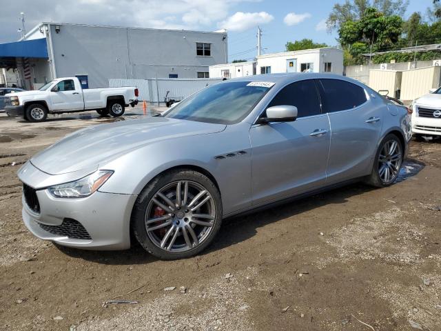 ZAM57RTA3E1095287 - 2014 MASERATI GHIBLI S SILVER photo 1