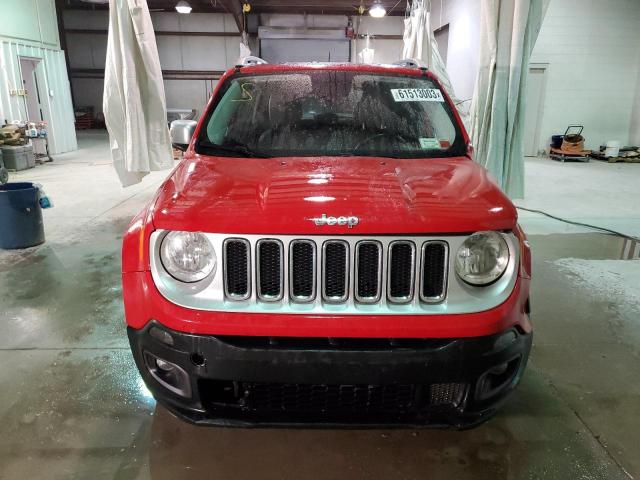 ZACCJBDT1GPC90375 - 2016 JEEP RENEGADE LIMITED RED photo 5