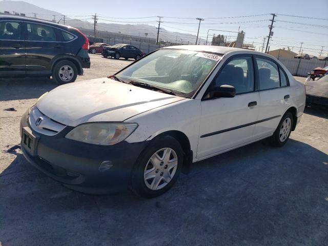 2HGES16344H614172 - 2004 HONDA CIVIC DX VP თეთრი ფოტო 1