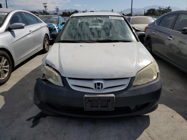 2HGES16344H614172 - 2004 HONDA CIVIC DX VP WHITE photo 5