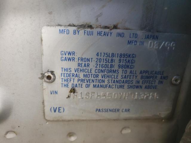 JF1SF6550YH713286 - 2000 SUBARU FORESTER S ვერცხლისფერი ფოტო 13