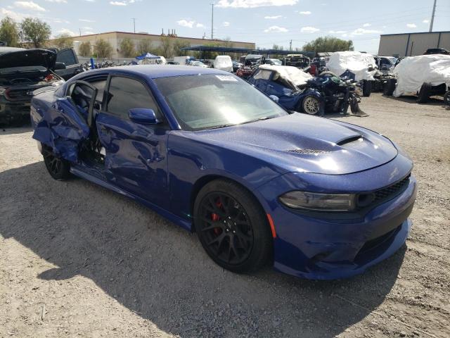 2C3CDXGJXKH688911 - 2019 DODGE CHARGER SCAT PACK BLUE photo 4