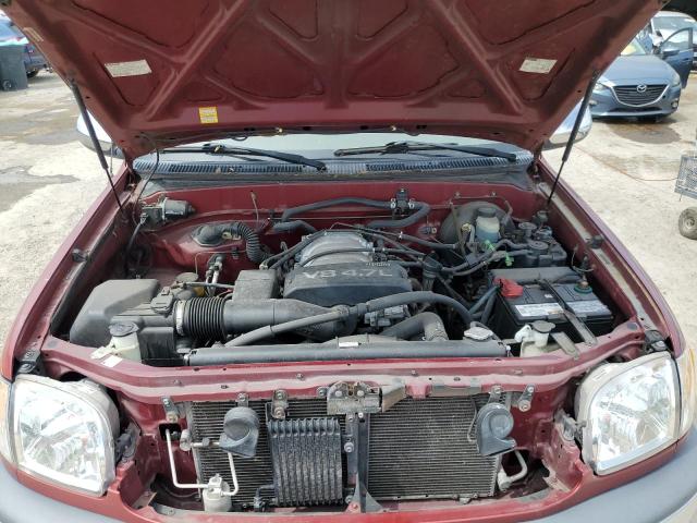 5TBRT34172S261878 - 2002 TOYOTA TUNDRA ACCESS CAB 勃艮第红 照片 11