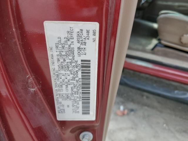 5TBRT34172S261878 - 2002 TOYOTA TUNDRA ACCESS CAB BURGUNDY photo 12