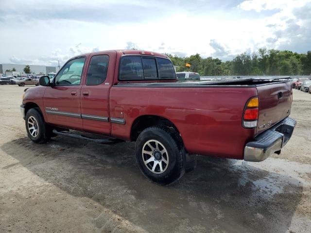 5TBRT34172S261878 - 2002 TOYOTA TUNDRA ACCESS CAB BURGUNDY photo 2