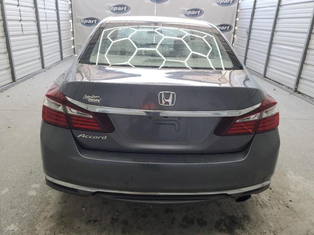 1HGCR2F32HA244546 - 2017 HONDA ACCORD LX GRAY photo 6