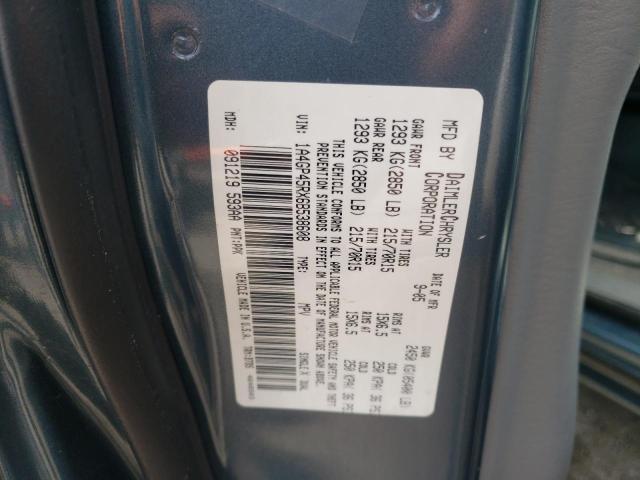 1A4GP45RX6B538608 - 2006 CHRYSLER TOWN & COU 蓝色 照片 13