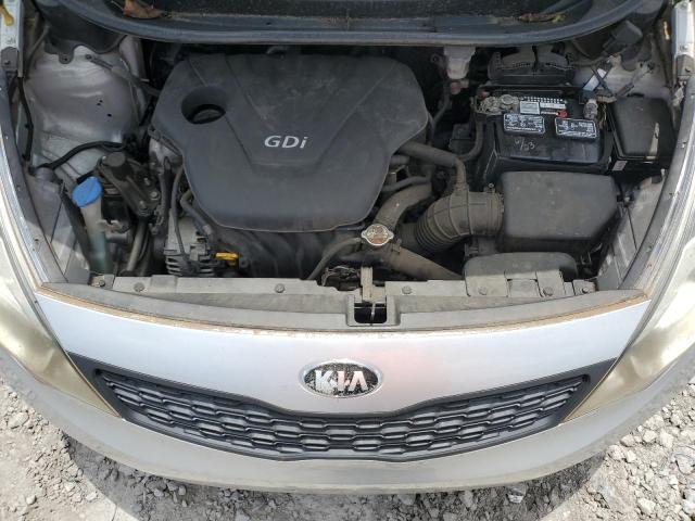 KNADM4A37D6204154 - 2013 KIA RIO LX SILVER photo 11