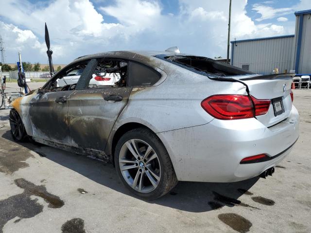 WBA4J3C52KBL10548 - 2019 BMW 430XI GRAN COUPE SILVER photo 2