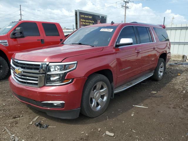 1GNSKKKC9FR252279 - 2015 CHEVROLET SUBURBAN K1500 LTZ RED photo 1