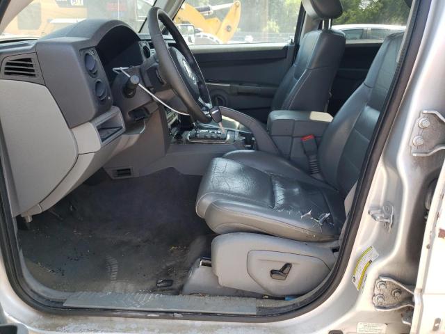 1J8HG48P67C702087 - 2007 JEEP COMMANDER SILVER photo 7