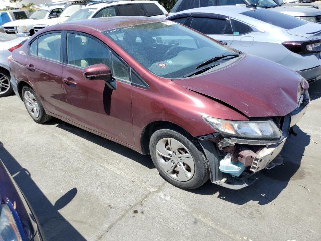 2HGFB2F58FH539393 - 2015 HONDA CIVIC LX RED photo 4