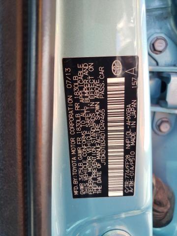 JTDKDTB34D1049465 - 2013 TOYOTA PRIUS C TURQUOISE photo 12