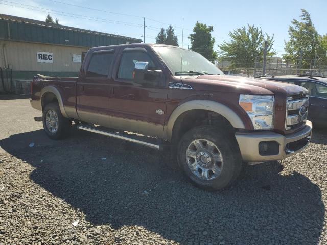 1FT7W2BT8CEA78873 - 2012 FORD F250 SUPER DUTY MAROON photo 4