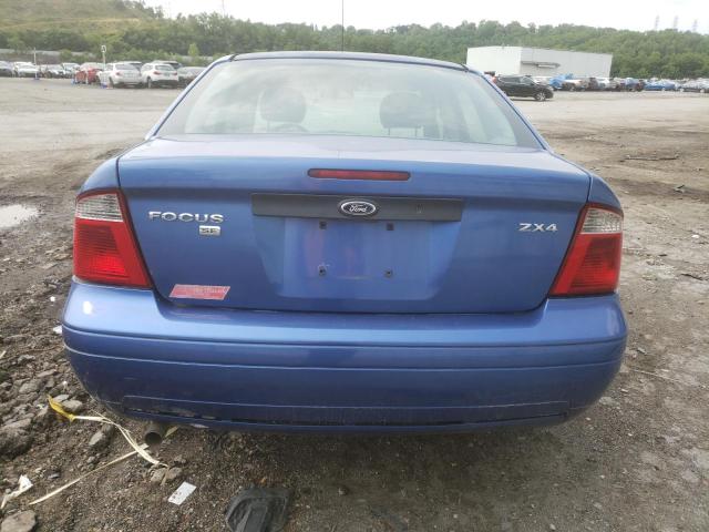 1FAFP34N85W288048 - 2005 FORD FOCUS ZX4 BLUE photo 6