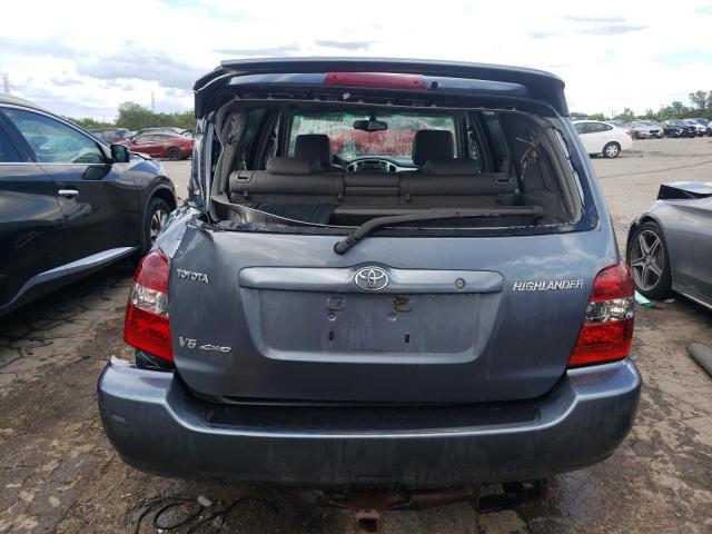 JTEEP21A350105378 - 2005 TOYOTA HIGHLANDER LIMITED BLUE photo 6